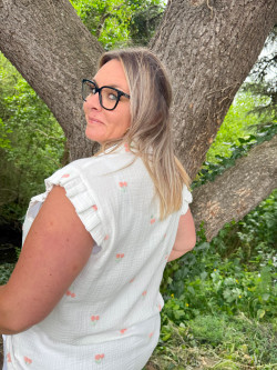 Top chemisier CERISE