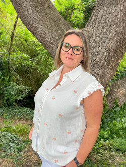 Top chemisier CERISE