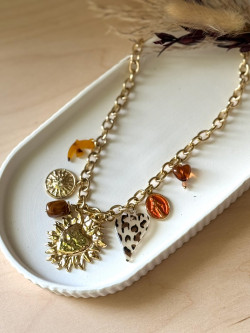 Collier soleil brulant