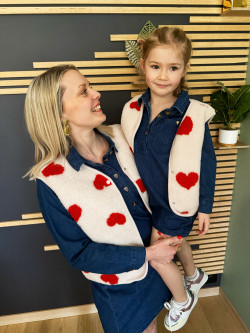 Sans manches LOVE - Mère & fille