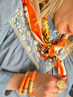 Carré de soie CLEMENTINE