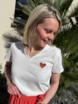 T-shirt COEUR - Mère & Fille