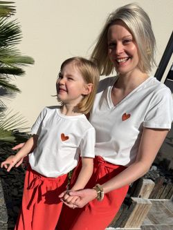 T-shirt COEUR - Mère & Fille