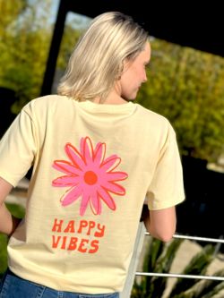 T-shirt HAPPY VIBES - Mère & Fille