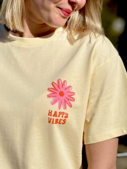T-shirt HAPPY VIBES - Mère & Fille