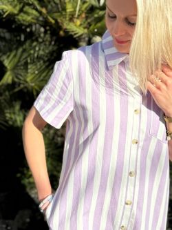Combishort rayée CORALINE