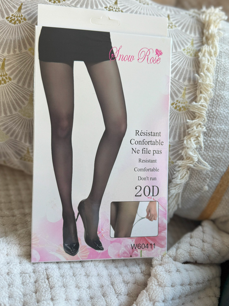 Collants noir transparents aux différents motifs - Accessoire femme Cléstyle