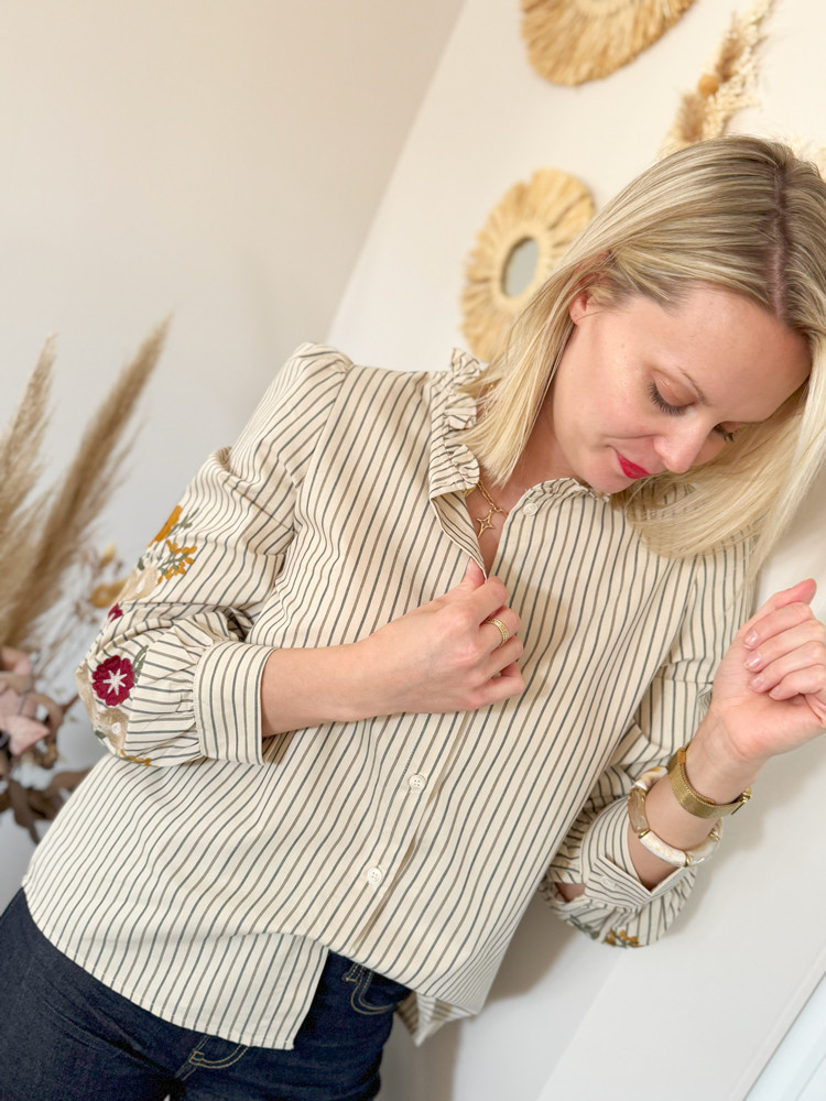 Blouse ou chemisier à col - Prêt à porter femme Cléstyle